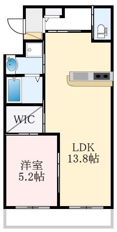 コンフォールヴィラIII(1LDK/2階)の間取り写真