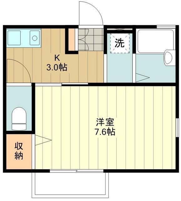 グリーンマーサ(1K/1階)の間取り写真