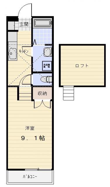 トップハウス垂水 II(1K/1階)の間取り写真