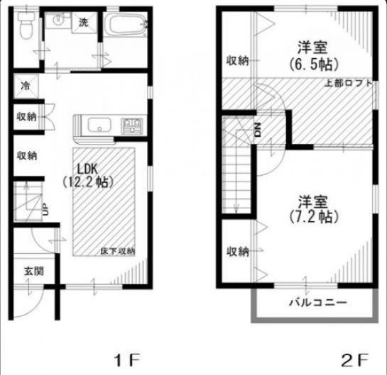 ヴァン アンジェロ(2LDK/1階)の間取り写真