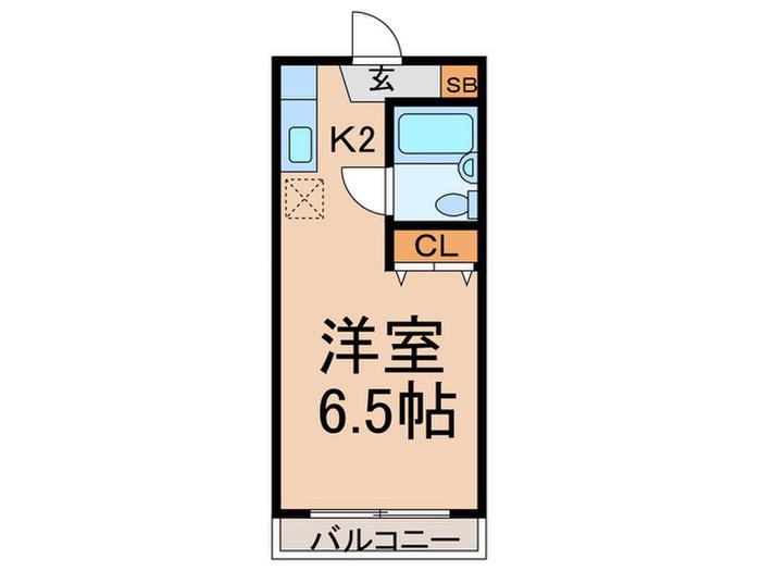 日新ビル(1K/3階)の間取り写真