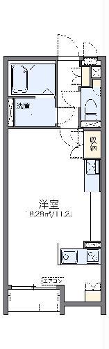 レオネクスト沼南8(ワンルーム/1階)の間取り写真