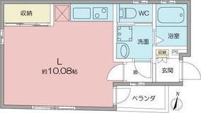W CUBE(ワンルーム/2階)の間取り写真