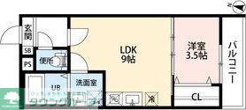 セレブエアスト(1LDK/2階)の間取り写真