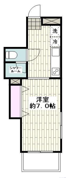 ACEパレスI(1K/1階)の間取り写真
