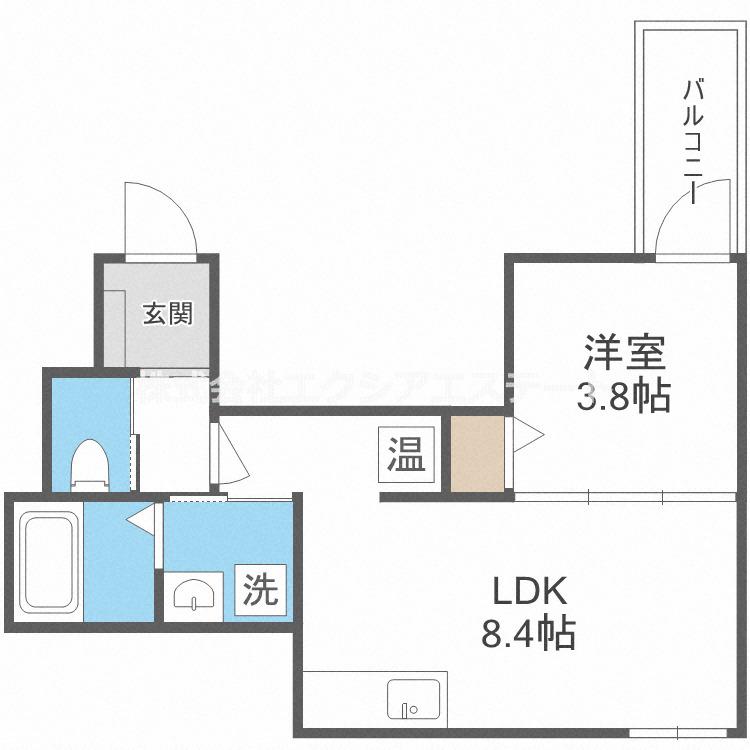 アーバン・コハマ(1LDK/1階)の間取り写真