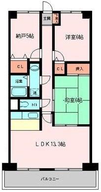 アージュリブレ東四つ木旧特優(2SLDK/1階)の間取り写真