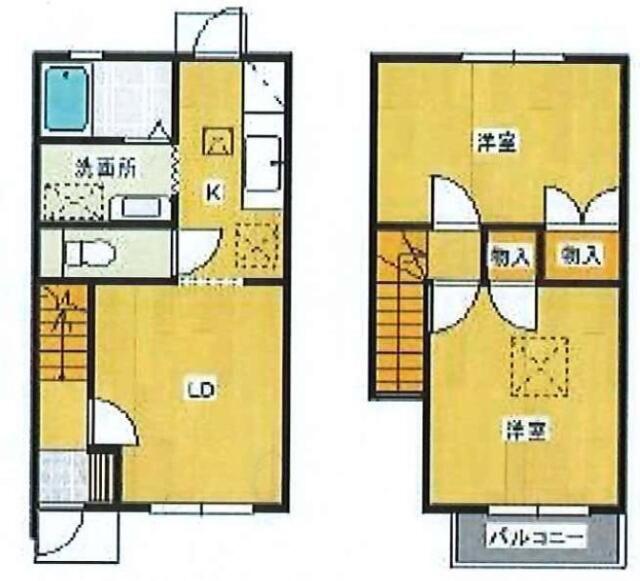 ドルフ水元(2LDK/1階)の間取り写真