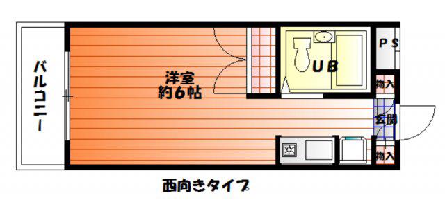 ウィステリア多摩センター(1K/4階)の間取り写真