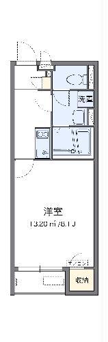 クレイノラ フルール(1K/2階)の間取り写真