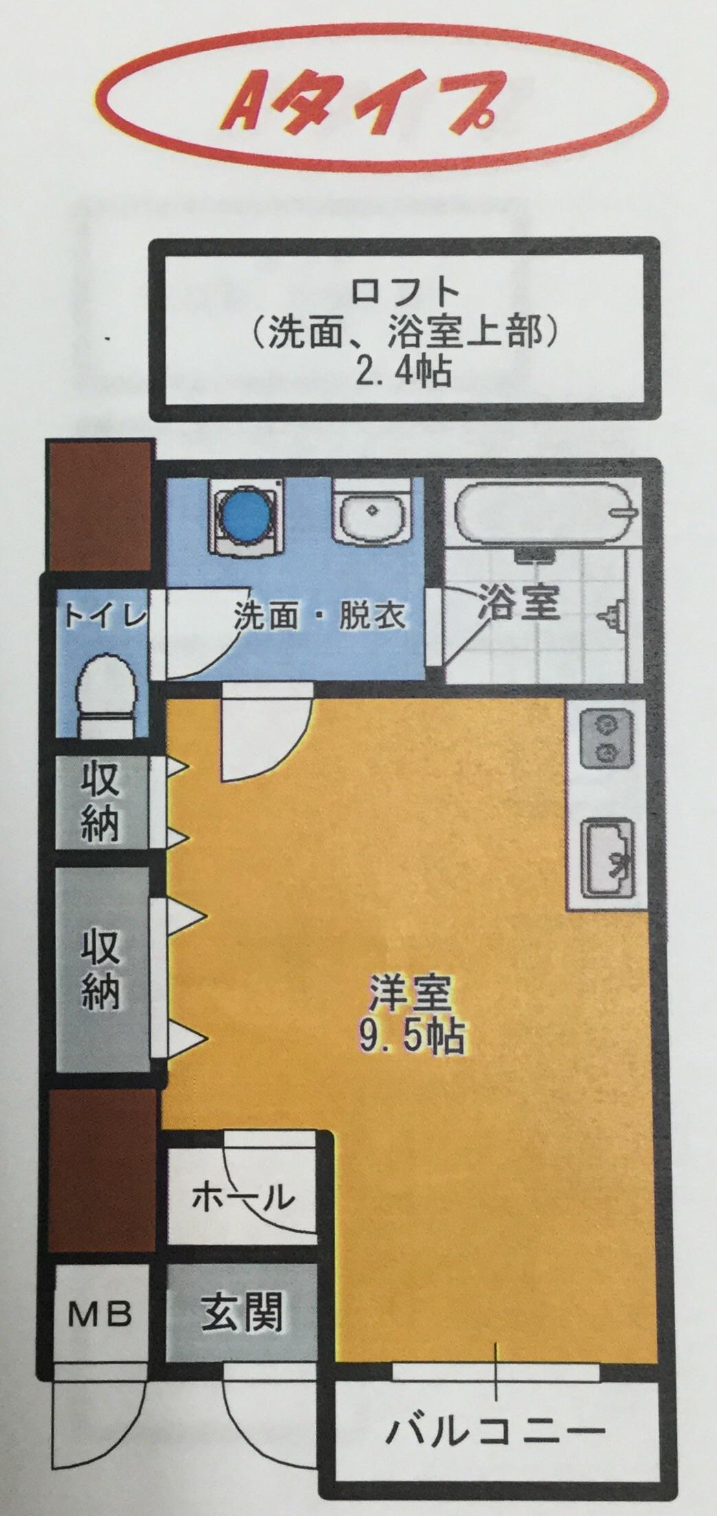 グランドパレスNS-10(1K/1階)の間取り写真