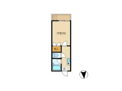 チャレンジ西台(1K/2階)の間取り写真