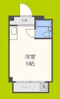 清水728ハイツ(ワンルーム/3階)の間取り写真