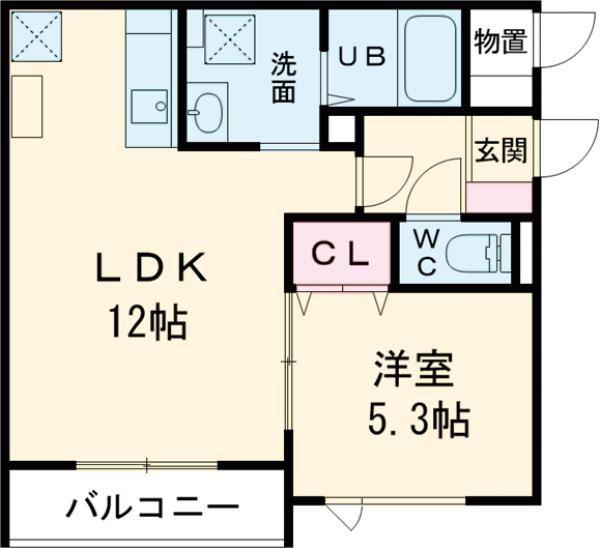 FOREVER DREAM(1LDK/3階)の間取り写真