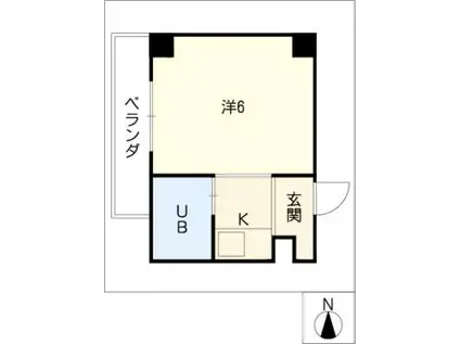 アンシャンテ・モリモトII(1K/4階)の間取り写真