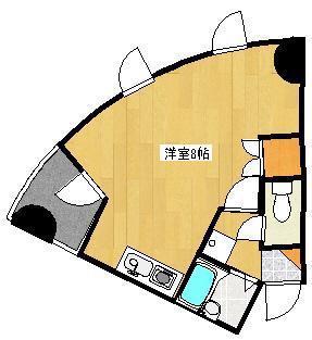 クロノス18三軒町(ワンルーム/7階)の間取り写真