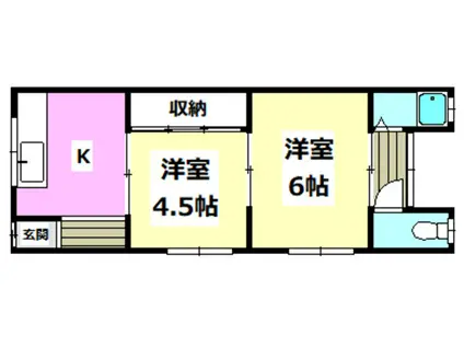 さくらコーポ(2K/2階)の間取り写真