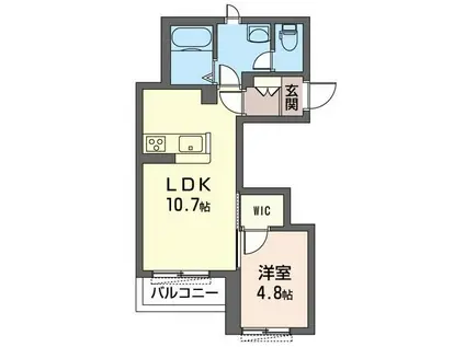 MAGNOLIA(1LDK/2階)の間取り写真