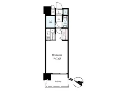 エステートモア天神STUDIO(1K/5階)の間取り写真