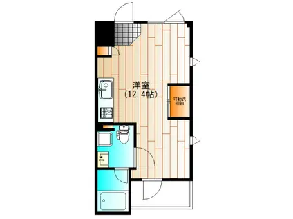 グラテース(ワンルーム/1階)の間取り写真