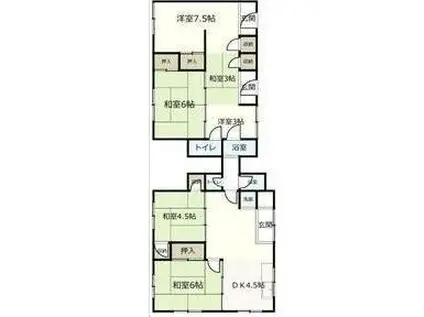 羽島市正木町戸建B棟(6DK/1階)の間取り写真