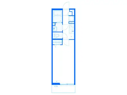 リブリ・新羽(1K/1階)の間取り写真