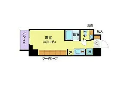 ステージグランデ大宮(ワンルーム/2階)の間取り写真