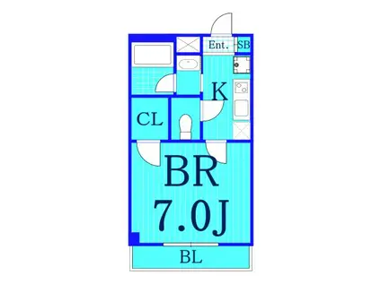 ノワールエムエー(1K/3階)の間取り写真