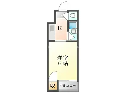 ピュアスモトA棟(1K/5階)の間取り写真