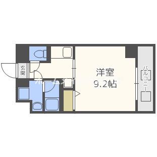 S-FORT都島KERS(1K/2階)の間取り写真