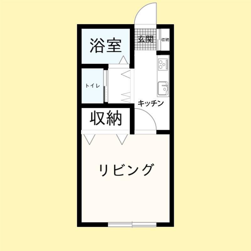 AZOTH 2001(1K/1階)の間取り写真