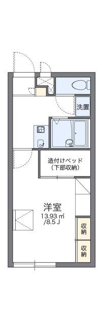 レオパレス島上(1K/1階)の間取り写真