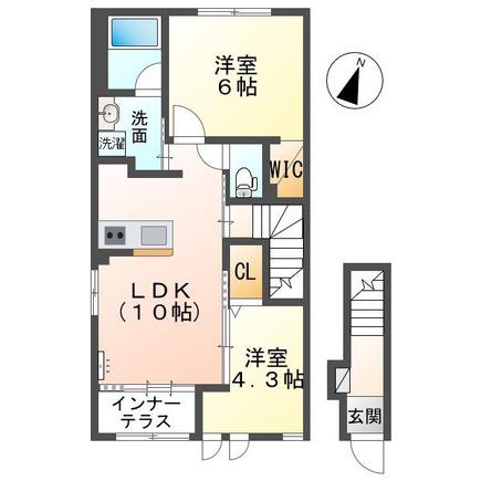 DEAR DREAMIII(2LDK/2階)の間取り写真