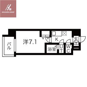LIVIAZ OSAKA VERITE(1K/9階)の間取り写真