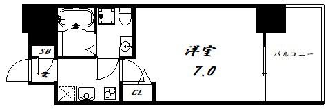 セレニテ神戸西クレア(1K/5階)の間取り写真