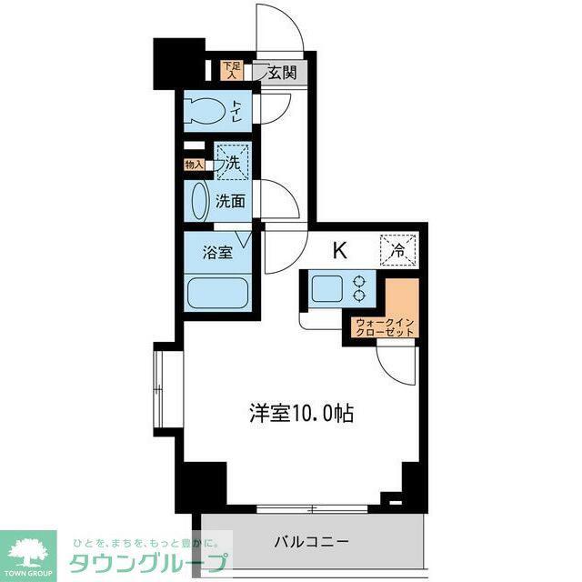 プライムアーバン住吉II(1K/2階)の間取り写真