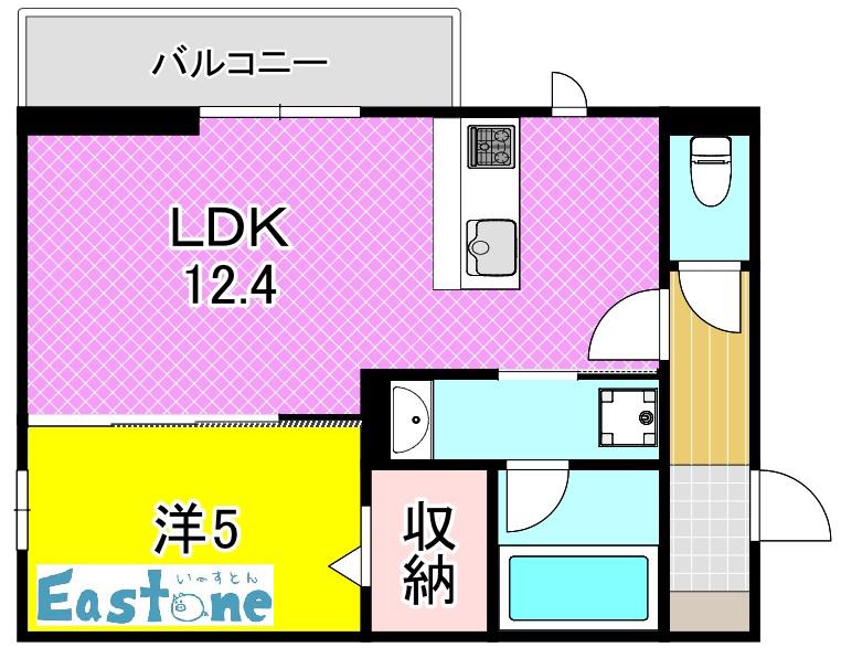 クオリティパレス千華(1LDK/3階)の間取り写真