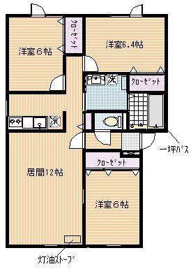 カサ・グランデ(3LDK/1階)の間取り写真