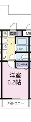 キャメル草加吉町2丁目II(1K/1階)の間取り写真