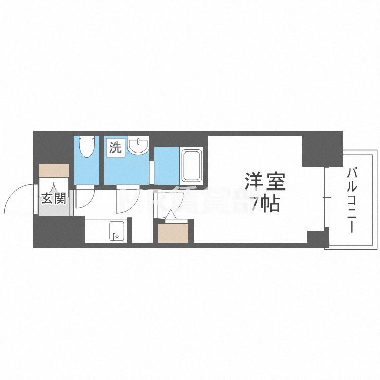 サムティ姫島FELICETO(1K/12階)の間取り写真