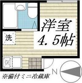 リプロンビギン三軒茶屋II(ワンルーム/1階)の間取り写真