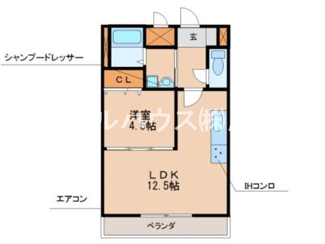 E.POPULARII(1LDK/8階)の間取り写真