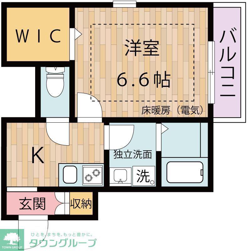リュミエールI(1K/3階)の間取り写真