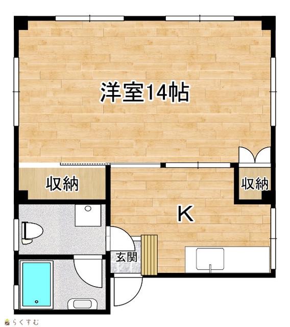 メゾン畠山(1K/3階)の間取り写真