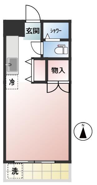 ジュネス久我山(ワンルーム/2階)の間取り写真