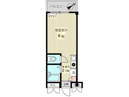 田中ビル(ワンルーム/3階)の間取り写真