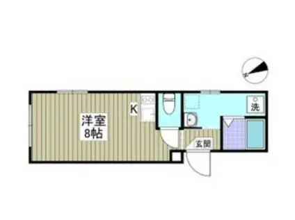 PREMIUM HILLS大森(ワンルーム/1階)の間取り写真