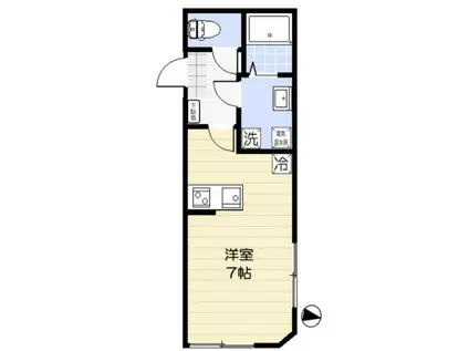アリエル関町北 旧練馬区関町北5丁目計画(ワンルーム/4階)の間取り写真