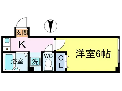 エフレジデンス17番館(1K/3階)の間取り写真
