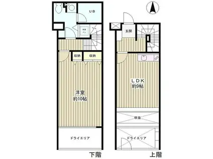 ベル南青山(1LDK/1階)の間取り写真